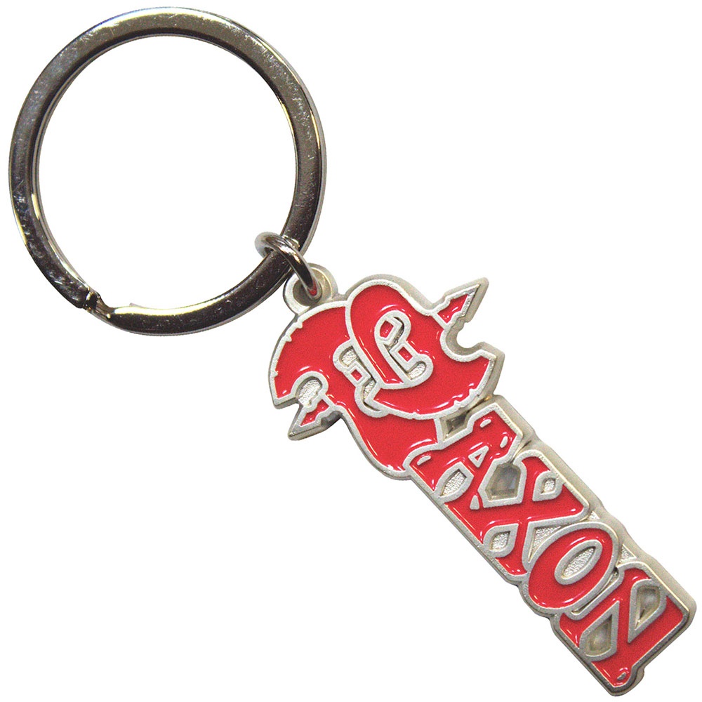 Saxon - Red Logo Sleutelhanger - Rood